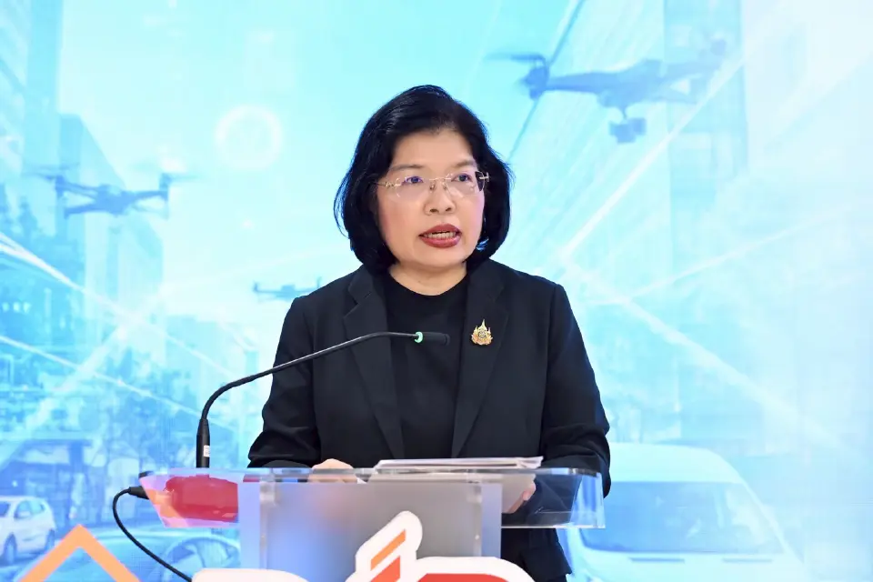  นางอรมน ทรัพย์ทวีธรรม อธิบดีกรมทรัพย์สินทางปัญญา แถลงข่าวสถิติการจดทรัพย์สินทางปัญญา