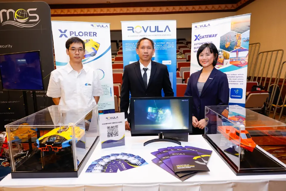 โรวูล่า  นำนวัตกรรมยานยนต์และหุ่นยนต์ไร้คนขับทางทะเลเข้าร่วมจัดแสดงภายในงาน มหกรรมวิชาการ วิทยาลัยการทัพเรือ ประจำปี 2569 ณ กรมยุทธศึกษาทหารเรือ