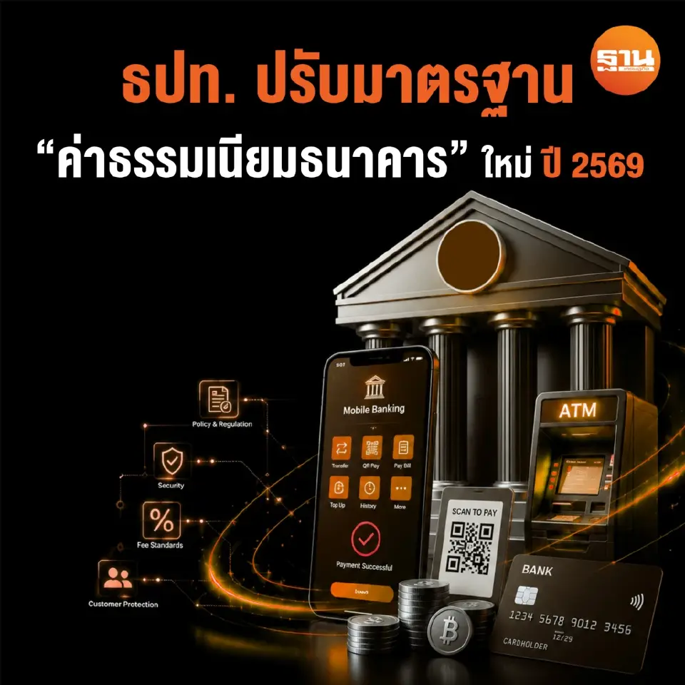 ธปท.ปรับมาตรฐานค่าธรรมเนียมธนาคารใหม่ 