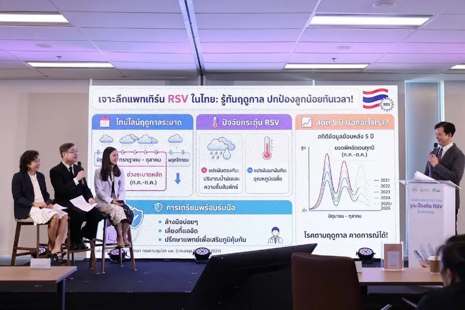 แพทย์บรรยายให้ความรู้เรื่องโรค RSV “รู้ทันฤดูกาล ปกป้องลูกน้อยทันเวลา“