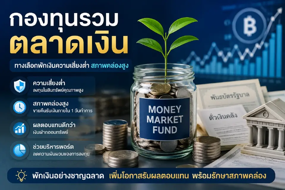กองทุนรวมตลาดเงิน คือ กองทุนรวมที่นำเงินของผู้ลงทุนไปลงทุนในสินทรัพย์ที่มีอายุสั้น คุณภาพเครดิตสูง และมีความเสี่ยงต่ำ