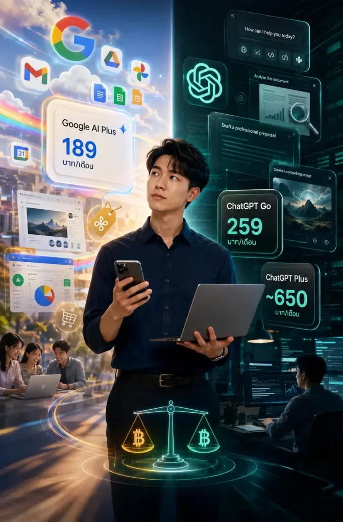 ศึก AI Subscription เดือด Google ลดราคา ชน OpenAI ชิงผู้ใช้รายเดือน