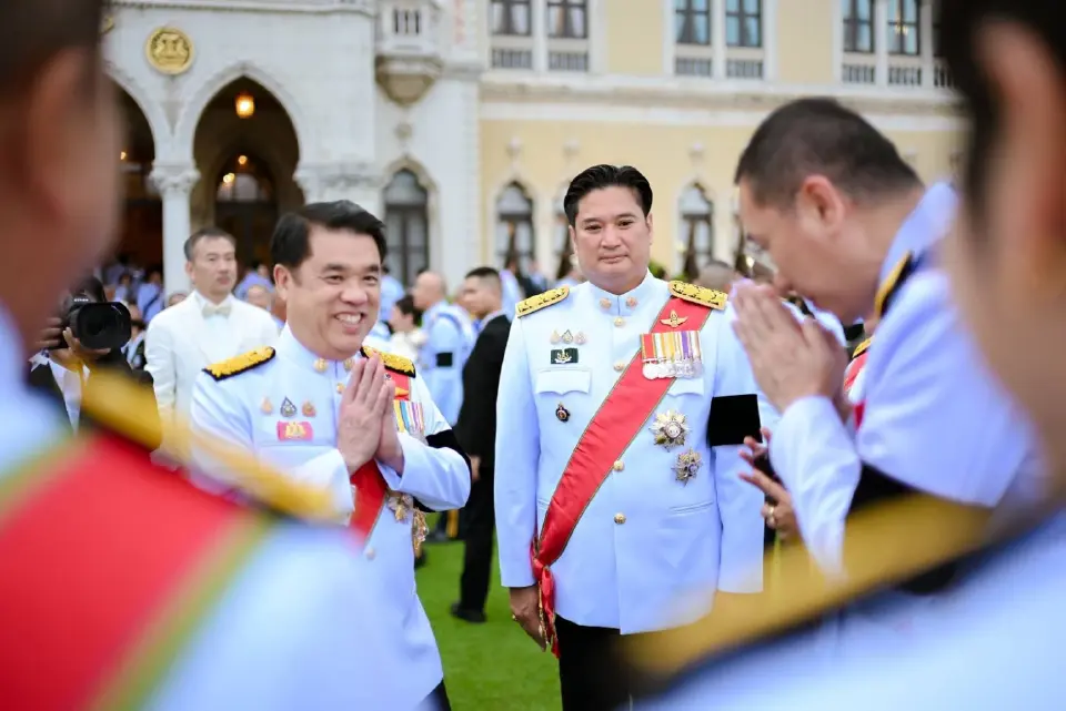 นายสุริยะ จึงรุ่งเรืองกิจ รมว.เกษตรฯ นายรพีภัทร์ จันทร์ศรีวงศ์ ร่วมพิธีในงานสโมสรสันนิบาตเฉลิมพระเกียรติ เนื่องในโอกาสพระราชพิธีมหามงคลเฉลิมพระชนมพรรษา 4 รอบ สมเด็จพระนางเจ้า ฯ พระบรมราชินี 3 มิถุนายน 2569