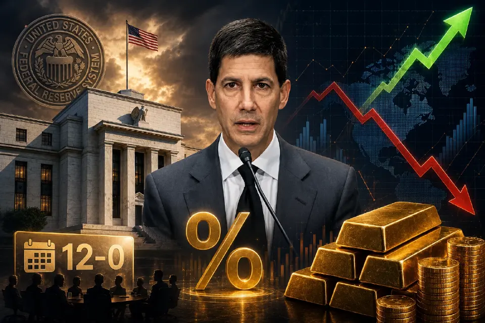 เควิน วอร์ช (Kevin Warsh) ประธานเฟดคนใหม่ แถลงว่า เฟดจะดำเนินการเพื่อรักษาเสถียรภาพของราคา และได้เน้นย้ำถึงความจำเป็นในการควบคุมเงินเฟ้อ ส่งสัญญาณคุมเข้มเรื่องดอกเบี้ย อย่างไรก็ตาม เควิน วอร์ช เริ่มเปลี่ยนระบอบเฟด (Regime Change) และวอร์ชยืนยันไม่ได้ส่งคาดการณ์อัตราดอกเบี้ยนโยบาย (Dot Plot)  นักวิเคราะห์คาดอาจกดดันราคาทองคำระยะสั้น