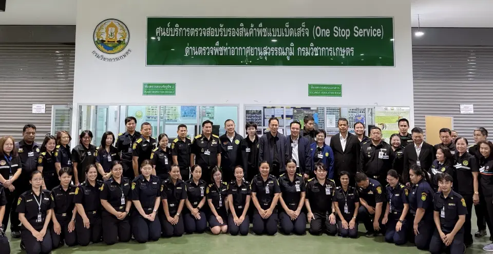 “สรวุฒิ” ตรวจด่านสุวรรณภูมิ คุมเข้มส่งออก เปิด10 ผัก โกยรายได้เฉียดหมื่นล้าน