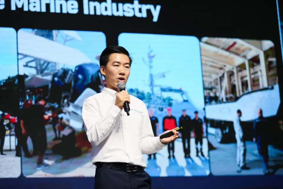 ผู้บริหาร Mercury Marine บรรยายศักยภาพตลาดเรือไทยในงาน Mercury Marine Thailand Official Launch