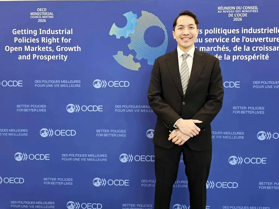 ดร. สันติธาร เสถียรไทย ผู้ช่วยรัฐมนตรีประจำกระทรวงการคลัง ร่วมการประชุมคณะมนตรีองค์การเพื่อความร่วมมือทางเศรษฐกิจและการพัฒนา (Organization for Economic Co-operation and Development: OECD) ในระดับรัฐมนตรี (The Meeting of the OECD Council at Ministerial Level: MCM) ประจำปี 2569 