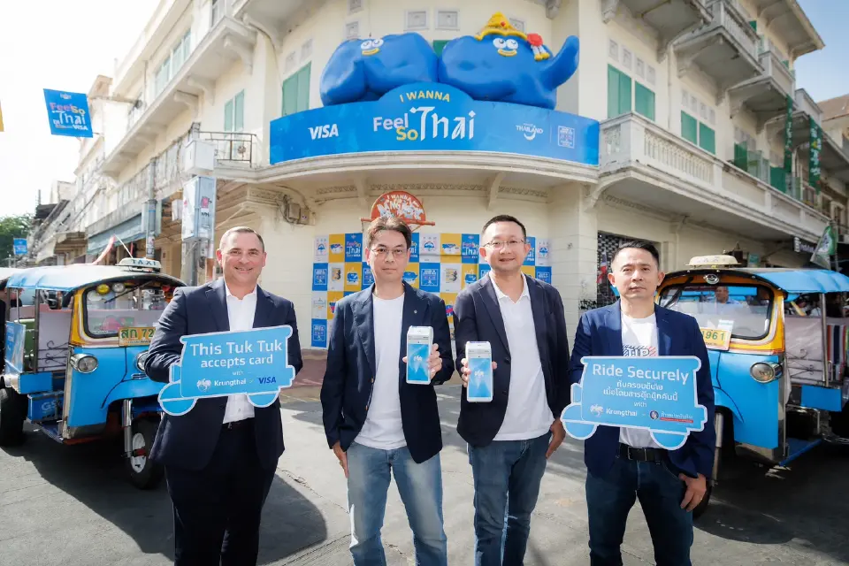 ธนาคารกรุงไทย และวีซ่า เปิดตัวบริการรับชำระเงินแบบไร้เงินสดบนรถตุ๊กตุ๊กในประเทศไทย