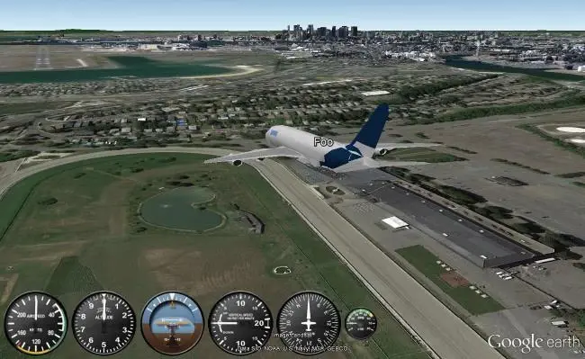 Google Earth Flight Simulator 