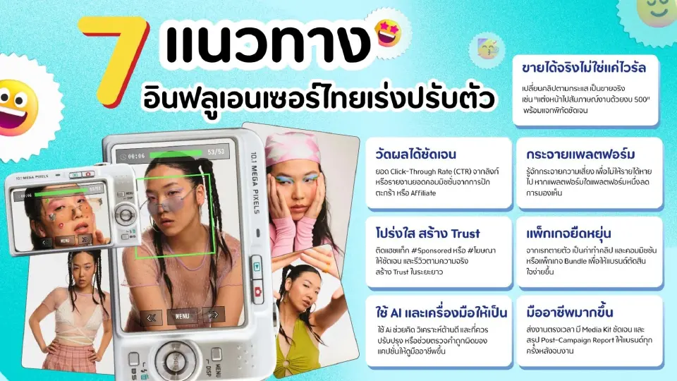 แนะอินฟลูฯ เปลี่ยนบทบาทจากคนสร้างคอนเทนต์สู่คนสร้างผลลัพธ์