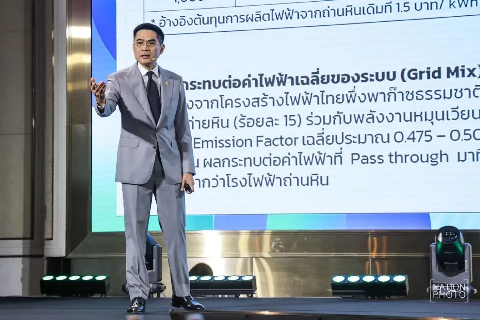 ‘เอกนัฎ’ สั่งบรรจุในแผน PDP 2026 ปักธงไฟฟ้าสะอาด 60%  เดินหน้า Net Zero ปี 2050