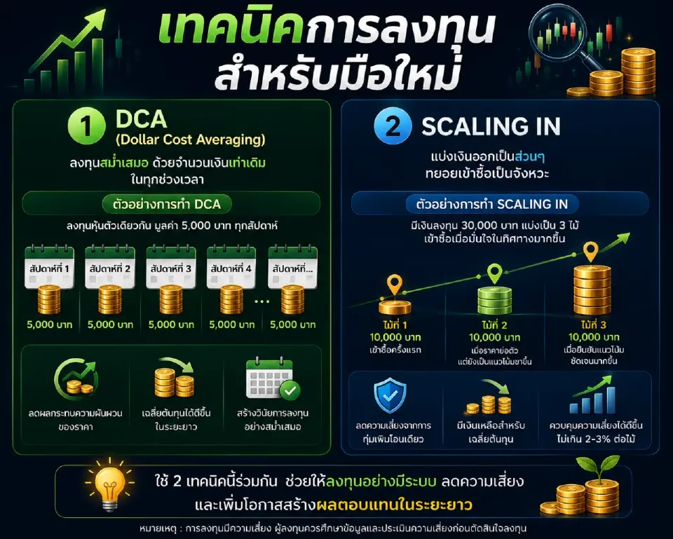 แนะวิธิเทคนิกการลงทุนสำหรับนักลงทุนมือใหม่