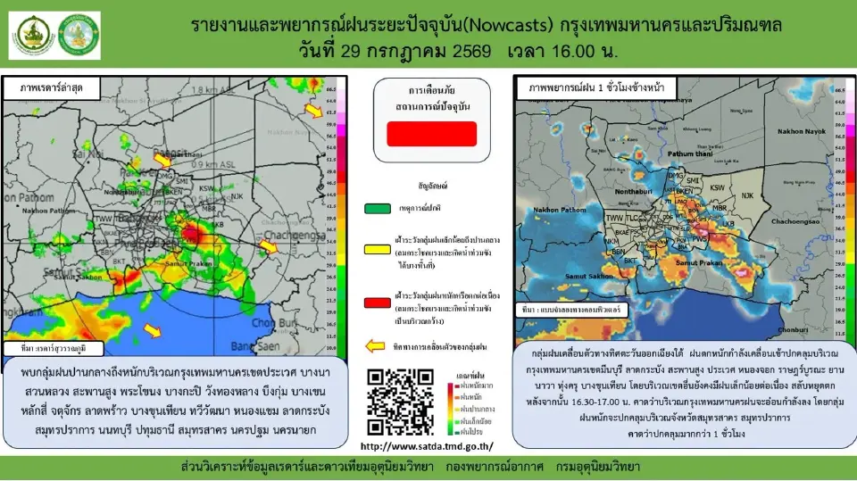 ฝนฟ้าอากาศเย็นนี้