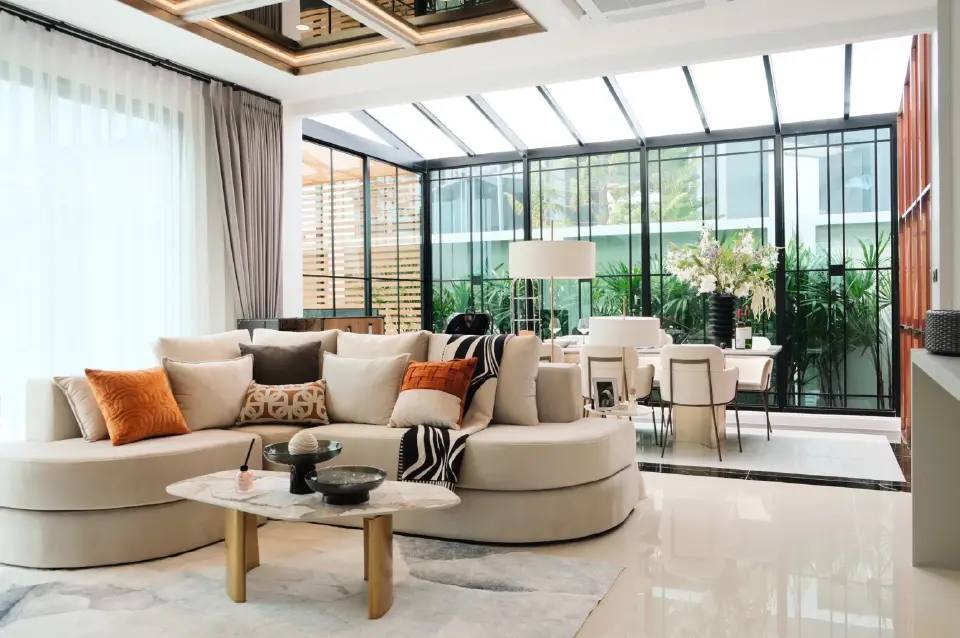 บรรยากาศภายในโครงการบ้านหรูของบริษัทศรีเทพพัฒนาจำกัด