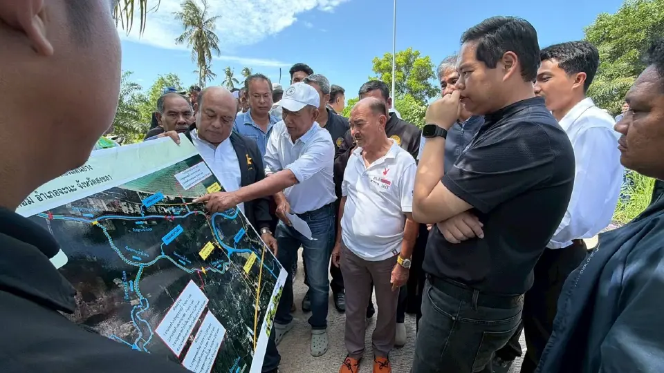 สรรเพชญ บุญญามณี รมช.คมนาคม ลงพื้นที่จังหวัดสงขลา เร่งแก้ปัญหาคลองและร่องน้ำตื้นเขิน 