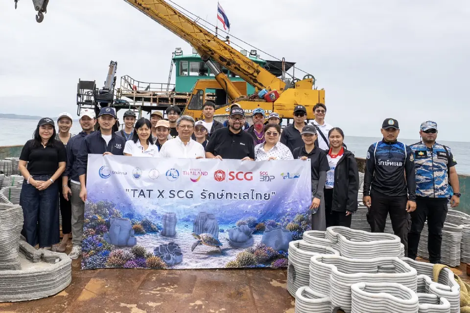 ททท. หนุนฟื้นฟูทะเลไทย คืนบ้านให้ปะการัง สัตว์น้ำ ด้วย SCG 3D Printing 