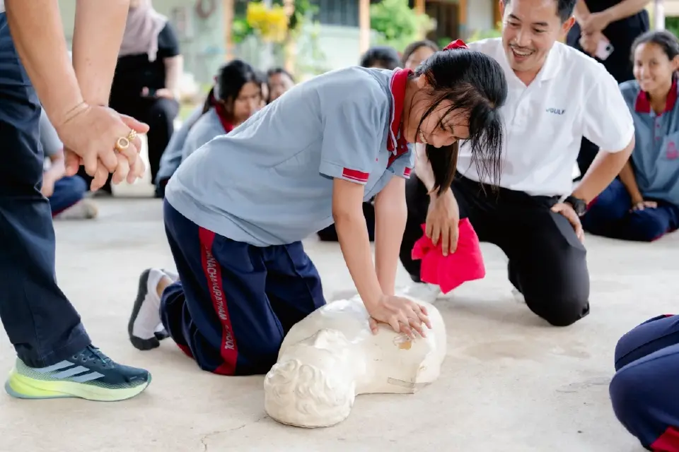 GULF สร้างภูมิคุ้มกันภัยพิบัติ ปั้นเยาวชนรับมือเหตุฉุกเฉิน