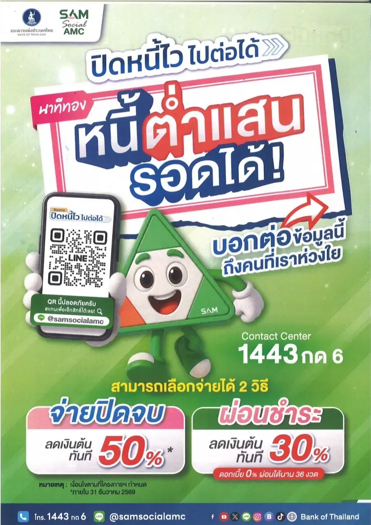 ภาพประกอบ โครงการ ปิดหนี้ไว ไปต่อได้