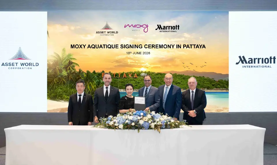 AWC ลงนามสัญญาบริหารโรงแรม ร่วมกับแมริออท อินเตอร์เนชั่นแนล เปิดตัว “Moxy Pattaya The Aquatique