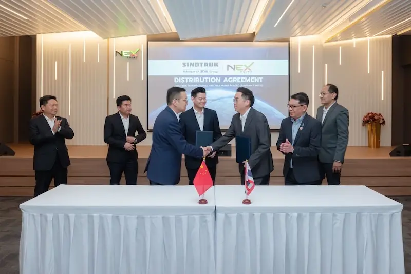 SINOTRUK ผู้ผลิตรถบรรทุกหนักรายใหญ่ของจีน แต่งตั้ง NEX เป็น Exclusive Distributor ในไทย