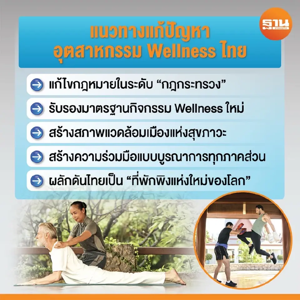 แนวทางแก้ไขปัญหา อุตสาหกรร Wellness ไทย