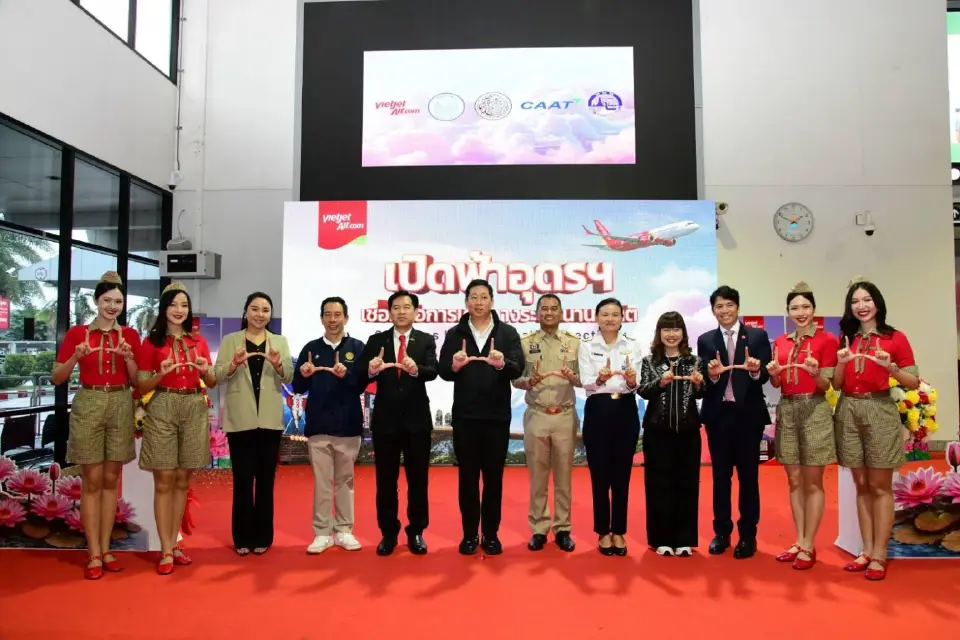ไทยเวียตเจ็ท เปิดเส้นทางบิน อุดรธานี–สุวรรณภูมิ–โตเกียว ปั้นอีสานฮับ