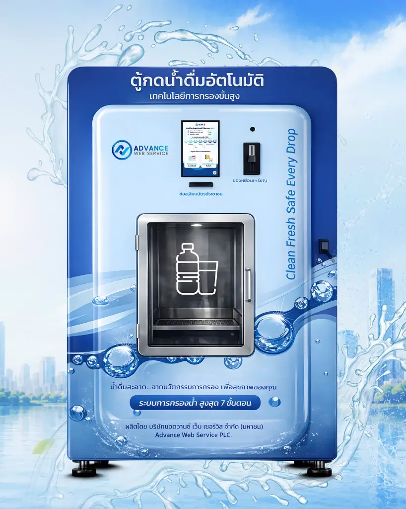 AWS เปิดเกม Smart Water ส่งตู้น้ำอัจฉริยะบริหารผ่านคลาวด์ ตั้งเป้า 1 หมื่นตู้ใน 3 ปี