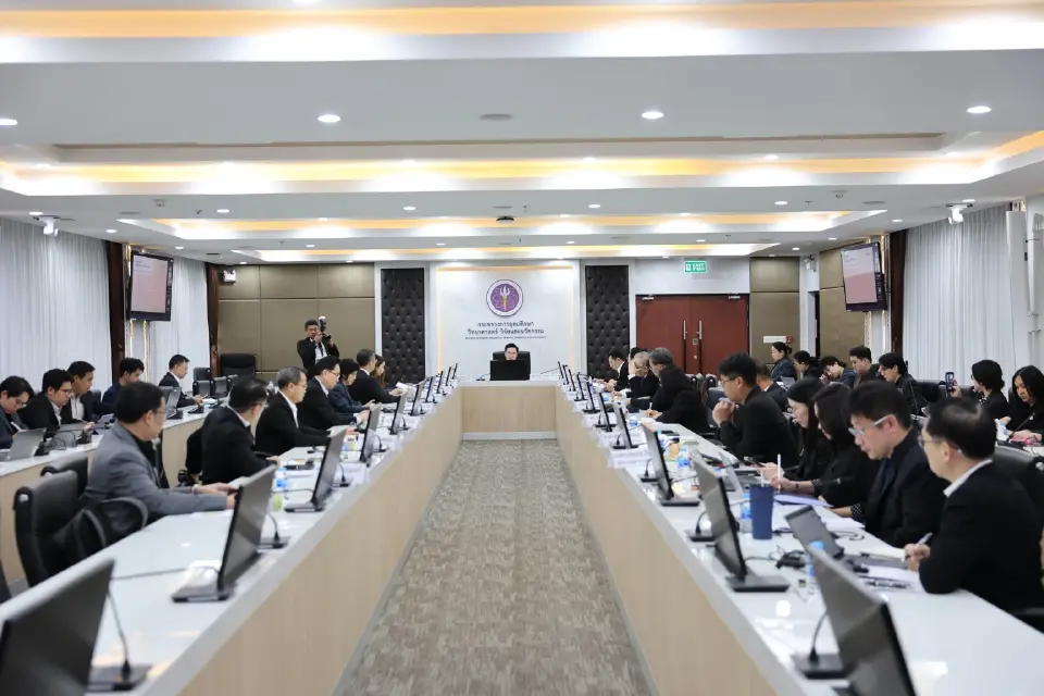 ศ.ดร.ยศชนัน วงศ์สวัสดิ์ รองนายกฯและรมว.อว.เป็นประธานประชุมคณะกรรมการอำนวยการสำนักงานสภานโยบายการอุดมศึกษา วิทยาศาสตร์ วิจัยและนวัตกรรมแห่งชาติ (กอวช.) 