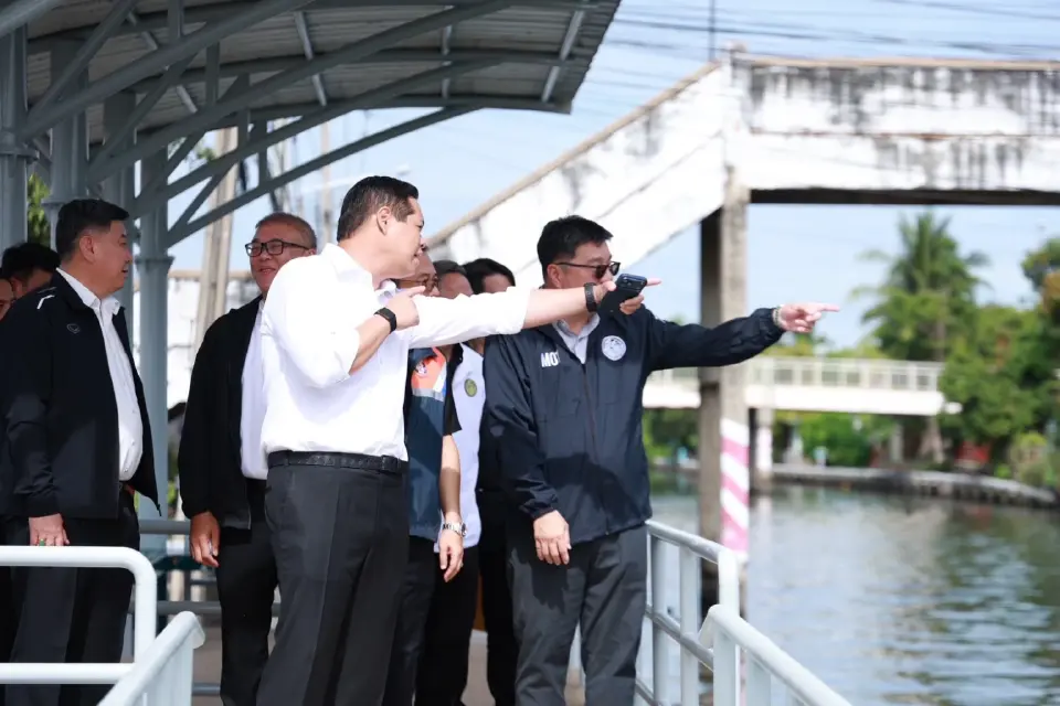 สรรเพชญ บุญญามณี รมช.คมนาคม ลงพื้นที่สำรวจเส้นทางคลองภาษีเจริญ แก้ลดรถติด เชื่อมราง-เรือ หนุนท่องเที่ยว