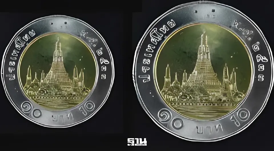 เหรียญกษาปณ์หมุนเวียนชนิดราคา 10 บาท ปี พ.ศ.2533