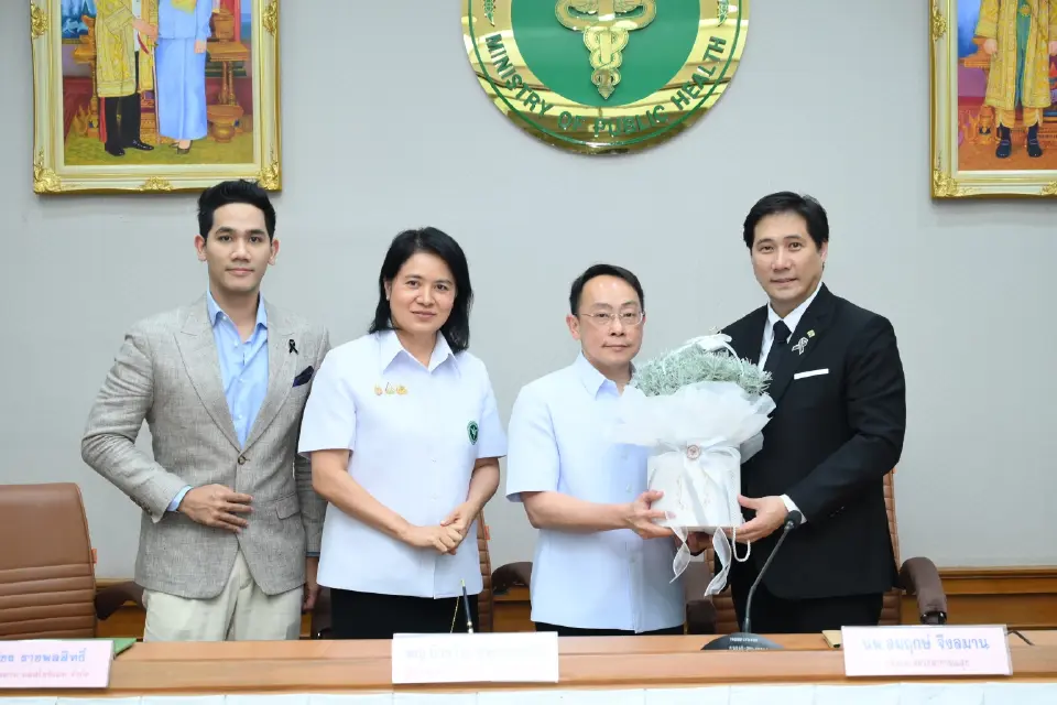 นายแพทย์สมฤกษ์ จึงสมาน ปลัดกระทรวงสาธารณสุข แสดงความยินดีเนื่องในโอกาสการจัดตั้ง “บริษัท จีพีโอ เมดีซ เอ็มพาวเวอร์ จำกัด” 