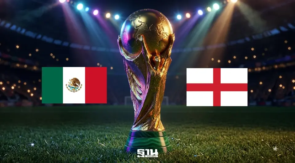 ถ่ายทอดสด "เม็กซิโก VS อังกฤษ" ฟุตบอลโลก 2026 รอบ 16 ทีมสุดท้าย วิเคราะห์บอล สถิติ H2H พร้อมลิงค์ดูบอลสดช่อง MONOMAX 