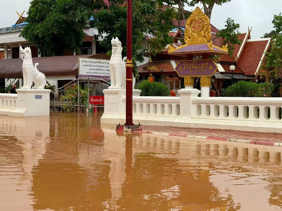 อัปเดตน้ำท่วมน่านล่าสุด 20 ส.ค.69 น้ำทะลักท่วมวัดภูมินทร์-ชุมชนเมือง