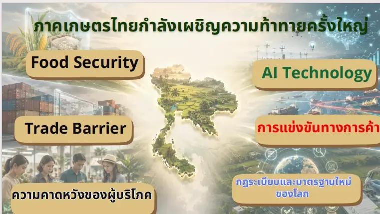 ภาคเกษตรไทยกำลังเผชิญความท้าทาย