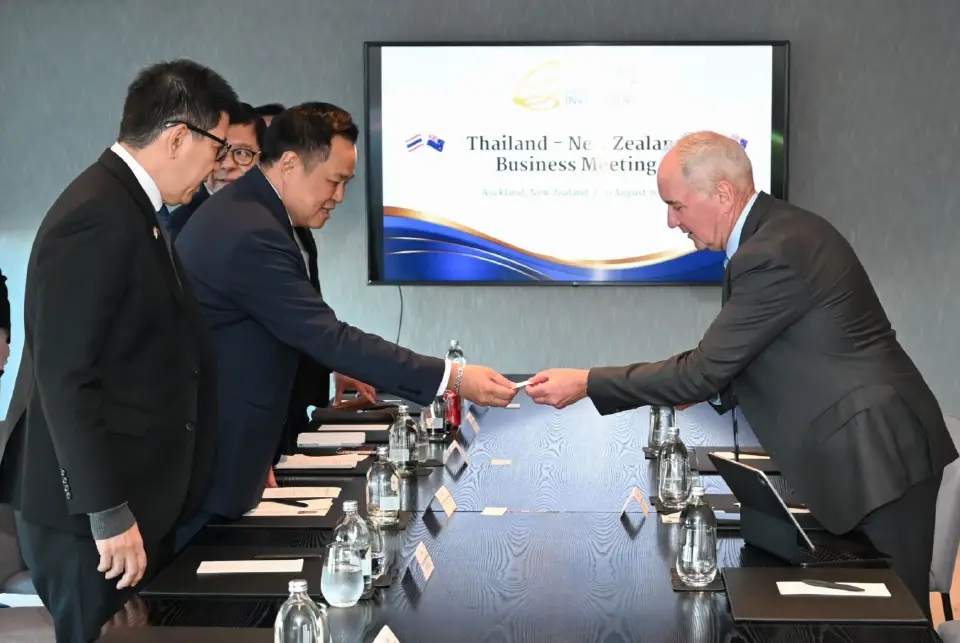 นายอนุทิน ชาญวีรกูล นายกรัฐมนตรีและรัฐมนตรีว่าการกระทรวงมหาดไทย และคณะ ได้หารือกับผู้บริหารบริษัทชั้นนำของนิวซีแลนด์ 