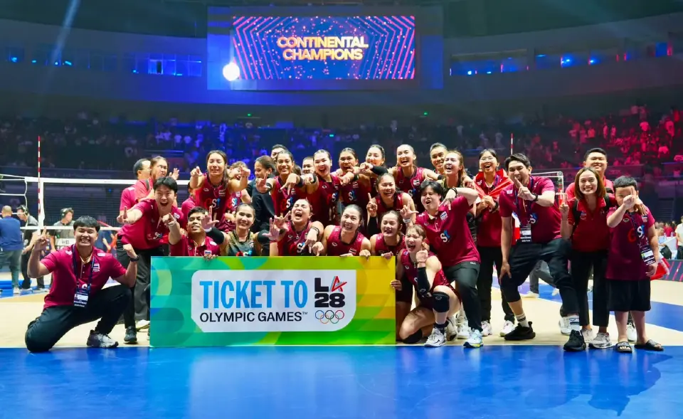 ไทย ชนะ จีน 3-2 เซท คว้าแชมป์วอลเลย์บอลหญิงชิงแชมป์เอเชียสำเร็จ และได้ตั๋วไปลุยโอลิมปิกเกมส์ 2028 