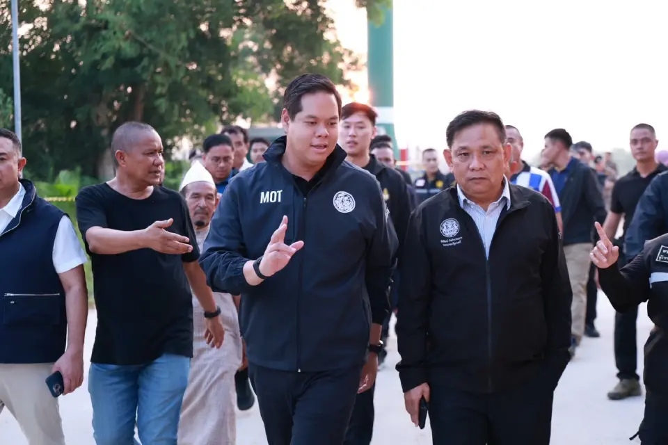 สรรเพชญ บุญญามณี รมช.คมนาคม ลงพื้นที่ด่วนปัตตานี ติดตามเหตุความไม่สงบ 