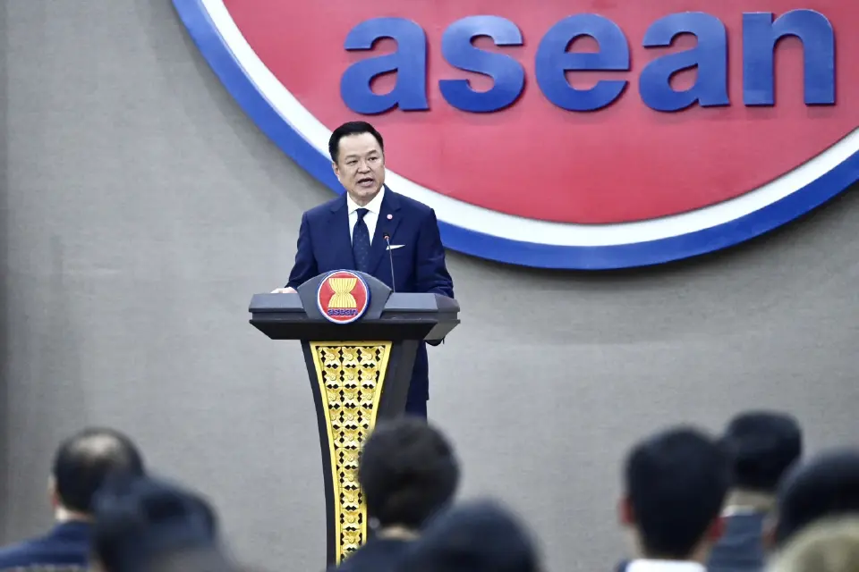  นายอนุทิน ชาญวีรกูล นายกรัฐมนตรีและรัฐมนตรีว่าการกระทรวงมหาดไทย กล่าวถ้อยแถลงแสดงวิสัยทัศน์ของไทยต่ออนาคตอาเซียน