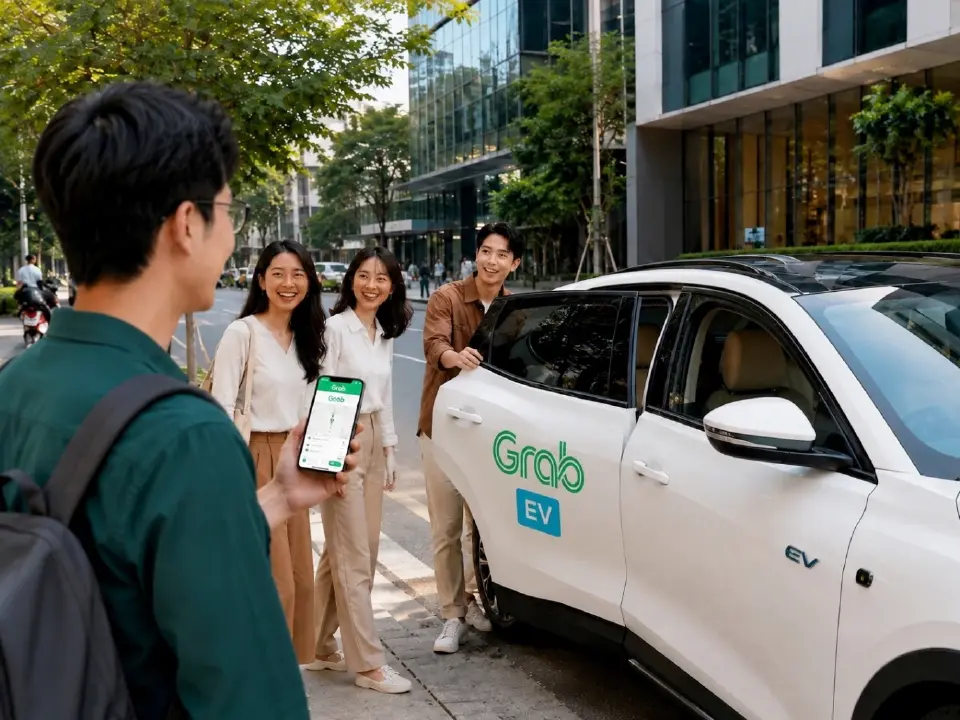 แกร็บ เปิด Group Ride อัปเกรด Grab EV ชวนคาร์พูล-ใช้รถอีวี ลดคาร์บอน