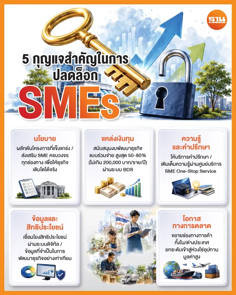 5 กุญแจสำคัญในการปลดล็อก SMEs