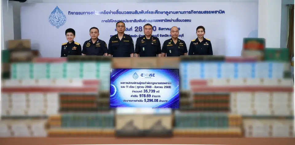 กรมสรรพสามิต เดินหน้ามาตรการเชิงยุทธศาสตร์ที่มุ่งเน้นการแก้ปัญหาโครงสร้างการค้าบุหรี่ผิดกฎหมายในประเทศไทย 