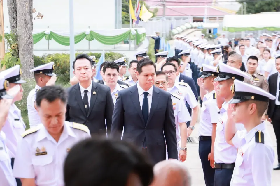 สรรเพชญ บุญญามณี รมช.คมนาคม เป็นประธานพิธีมอบประกาศนียบัตรแก่นักเรียนเดินเรือพาณิชย์ ผู้สำเร็จการศึกษา ประจำปีการศึกษา 2568 ณ ศูนย์ฝึกพาณิชย์นาวี กรมเจ้าท่า กระทรวงคมนาคม 
