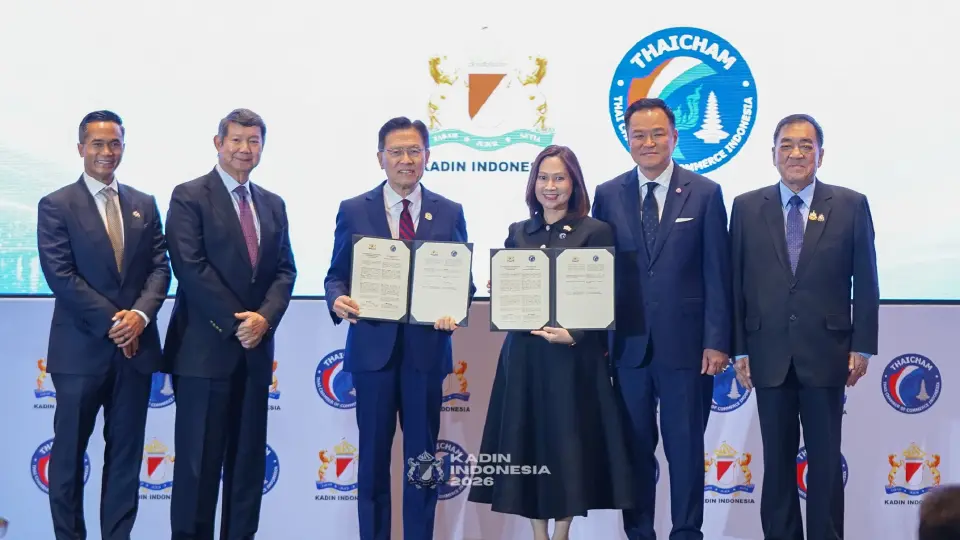 บรรยากาศการลงนามบันทึกความเข้าใจ (MOU) ด้าน Carbon Market Cooperation