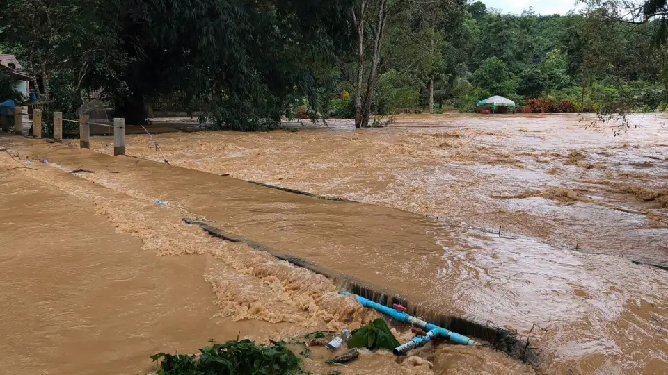 น้ำท่วมในพื้นที่ตำบลโชคชัย อำเภอดอยหลวง จังหวัดเชียงราย