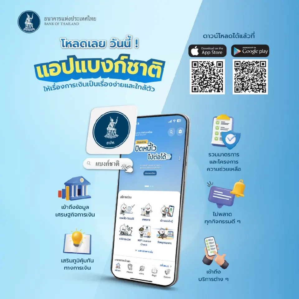 แอปแบงก์ชาติ ให้เรื่องการเงินเป็นเรื่องใกล้ตัว 
