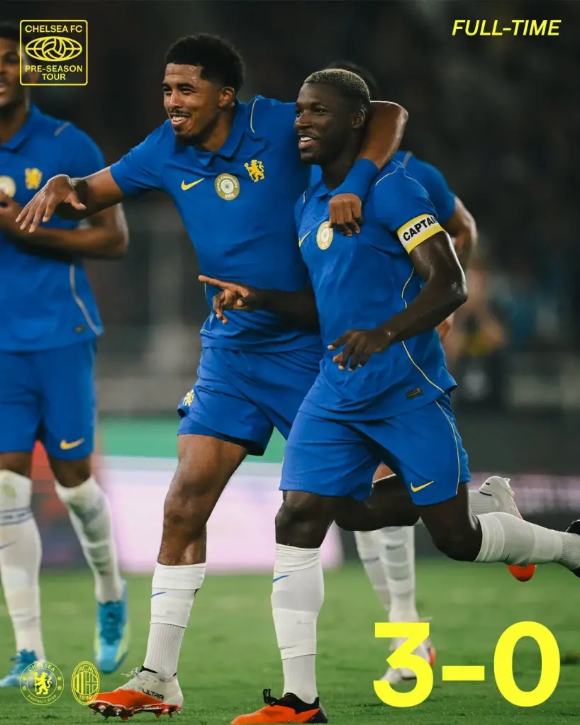 จบเกม 90 นาที เชลซี ชนะ เอซี มิลาน 3-0 