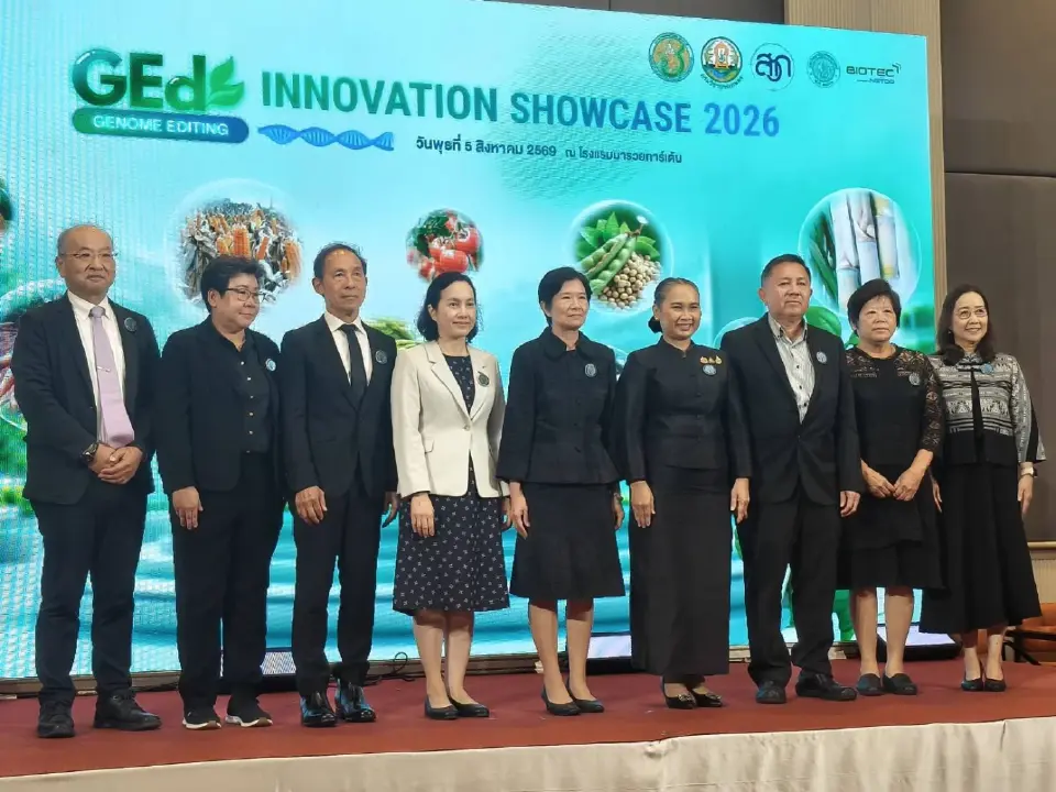 GEd Innovation Showcase ปี 1 พลิกเกมเกษตร ดันอ้อยทนเค็ม–มะเขือเทศทนร้อน–ข้าวหอมนุ่ม