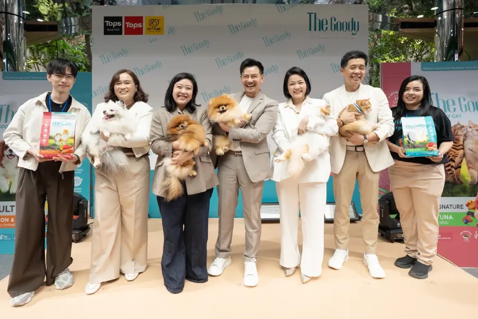 ผู้บริหารและสุนัข-แมว ที่มาร่วมเปิดตัวแบรนด์ The Goody