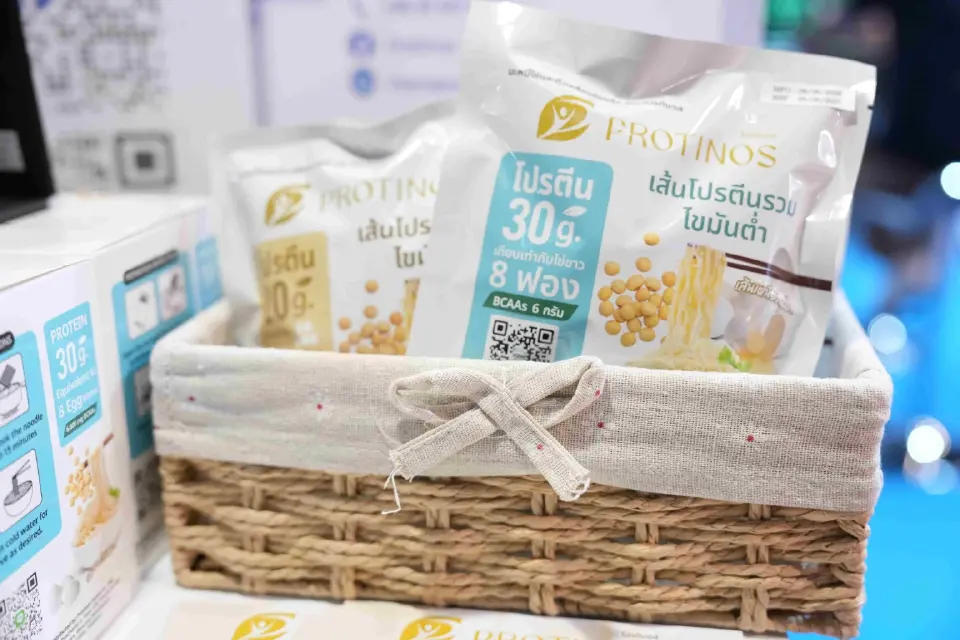 PROTINOS: การพัฒนานวัตกรรมบะหมี่โปรตีนสูงจากไข่ขาวและถั่วเหลือง