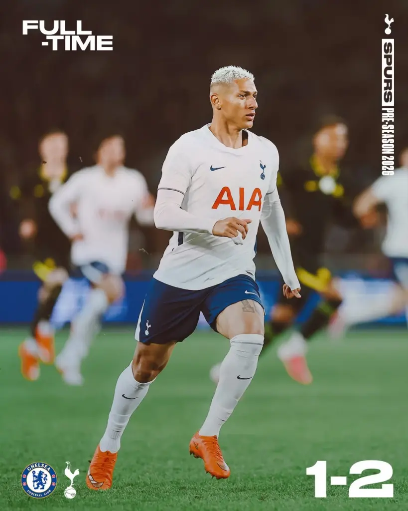 จบเกม 90 นาที เชลซี พ่าย สเปอร์ส 1-2 